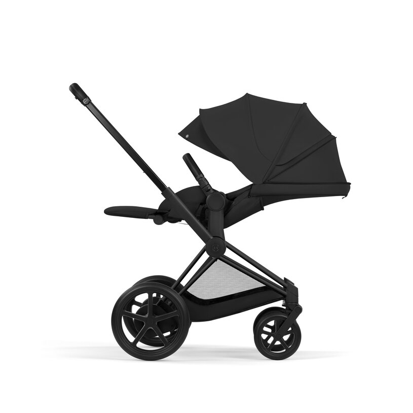 Cybex ePriam Comfort Matt Black incl. Foldable Carry Cot Sepia Black/black