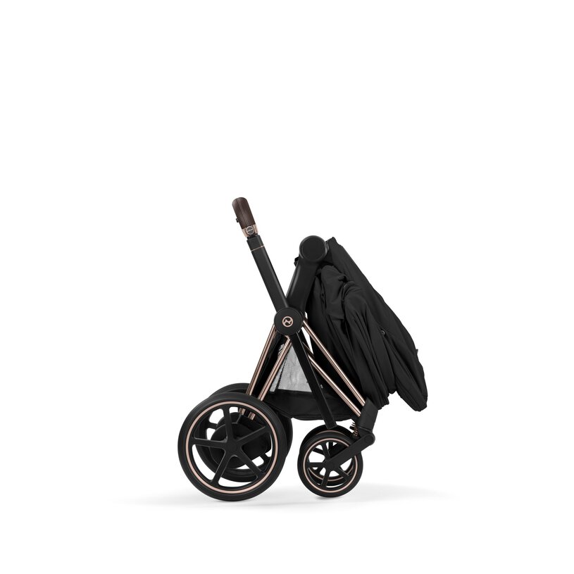 Cybex ePriam Comfort Rosegold incl. Foldable Carry Cot Sepia Black/black