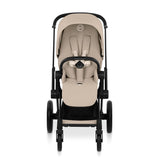 Cybex Priam Comfort Matt Black incl. Foldable Carry Cot Cozy Beige/beige