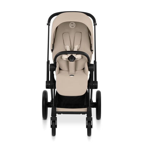 Cybex Priam Comfort Matt Black incl. Foldable Carry Cot Cozy Beige/beige