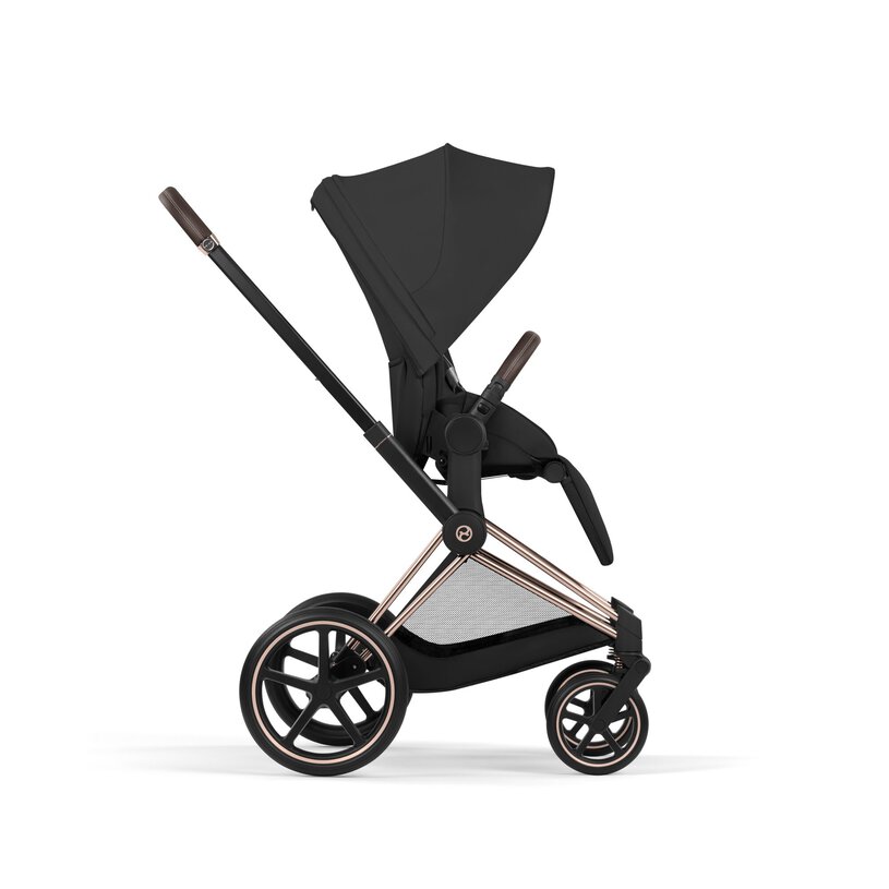 Cybex Priam Comfort Rosegold incl. Foldable Carry Cot Sepia Black/black