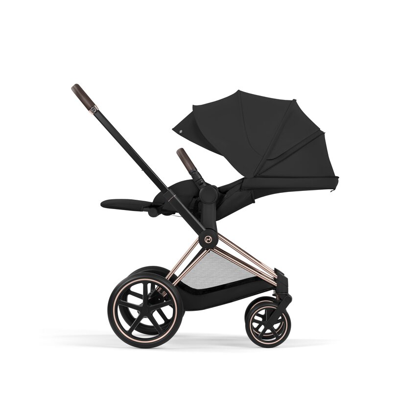 Cybex Priam Comfort Rosegold incl. Foldable Carry Cot Sepia Black/black
