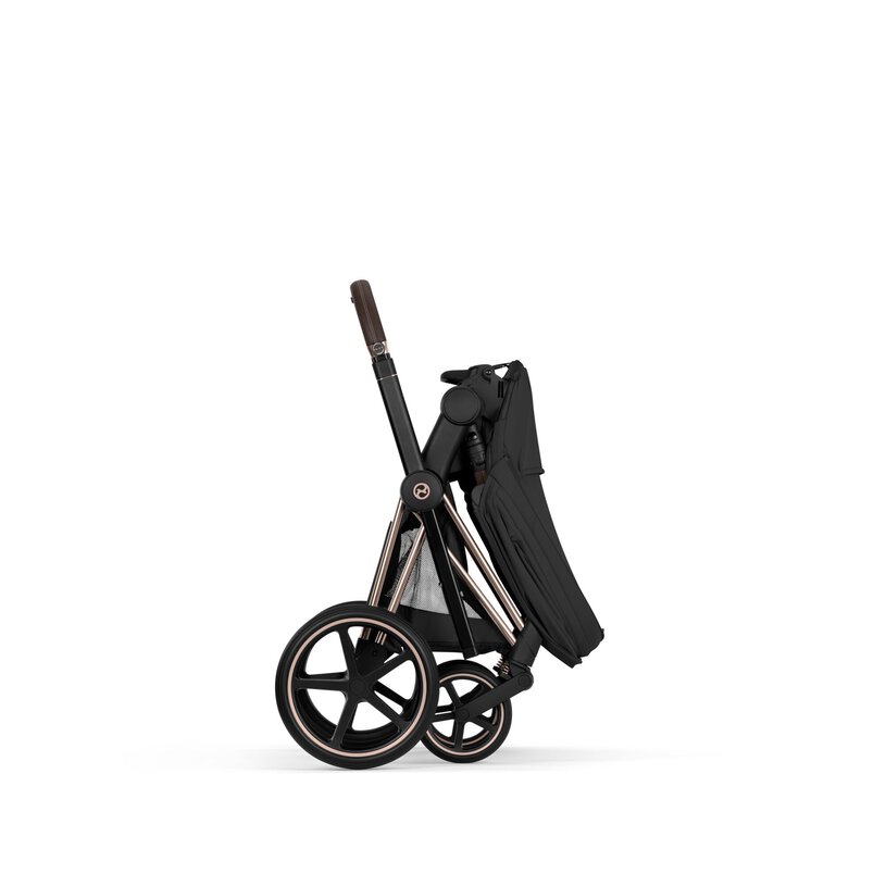 Cybex Priam Comfort Rosegold incl. Foldable Carry Cot Sepia Black/black