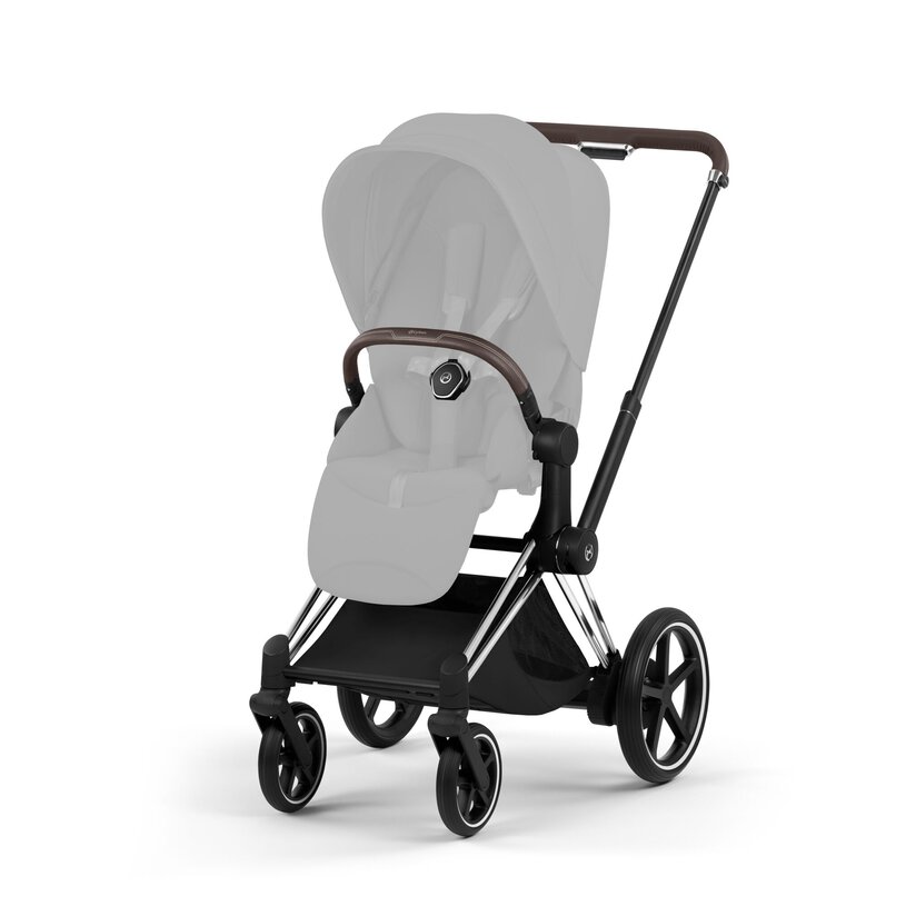 Cybex ePriam Style Frame incl. Seat Hardpart Chrome Brown/chrome