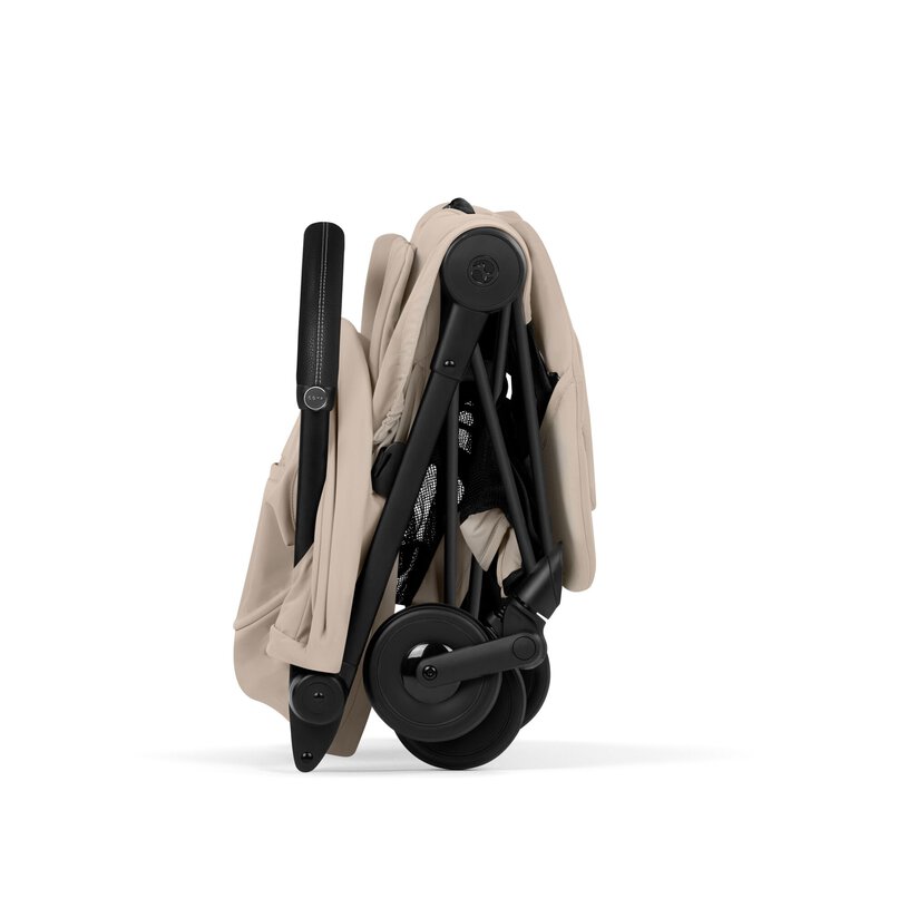 Cybex Coya Comfort Matt Black incl. Foldable Carry Cot Cozy Beige/beige