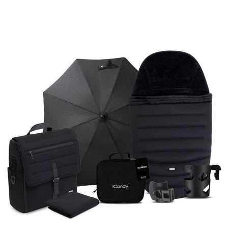 iCandy Peach 8 Complete Pushchair & Carrycot Bundle - Black