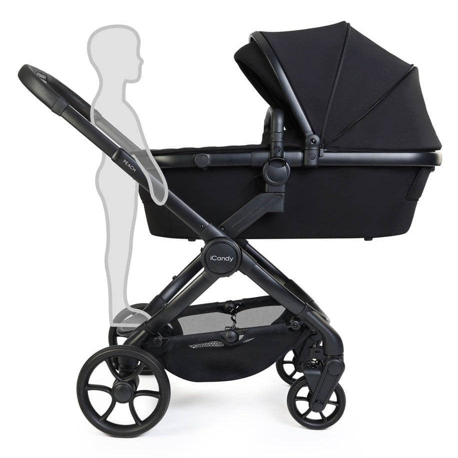 iCandy Peach 8 Complete Pushchair & Carrycot Bundle - Black