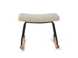 Nested Roma nursing chair and footstool - Natural boucle