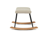 Nested Roma nursing chair and footstool - Natural boucle