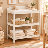 Cora Changing and Storage Unit - Stone