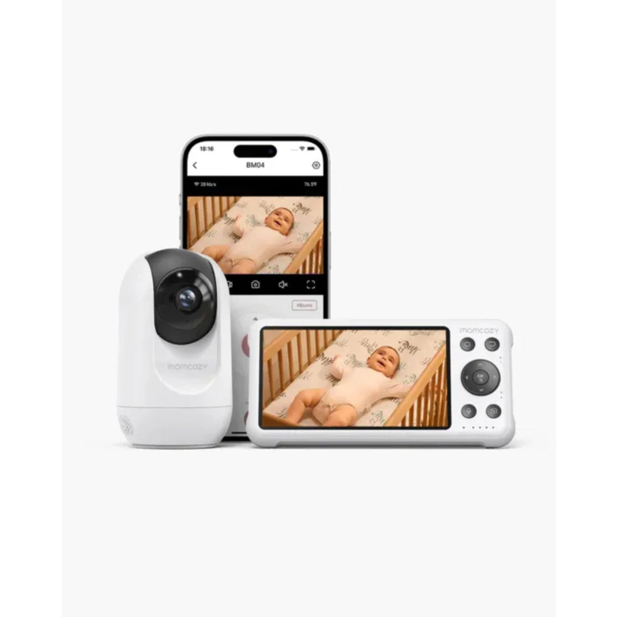 Momcozy BM04 5" LCD Screen video baby monitor