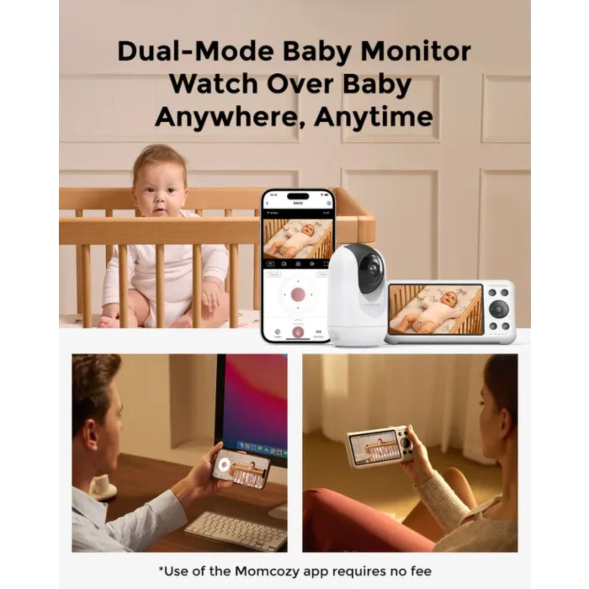 Momcozy BM04 5" LCD Screen video baby monitor