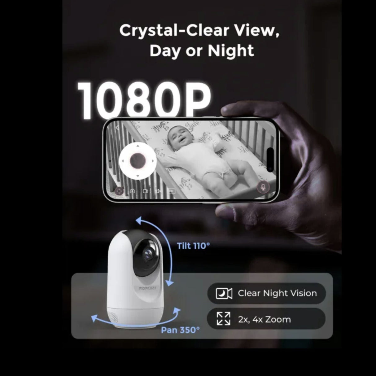 Momcozy BM04 5" LCD Screen video baby monitor