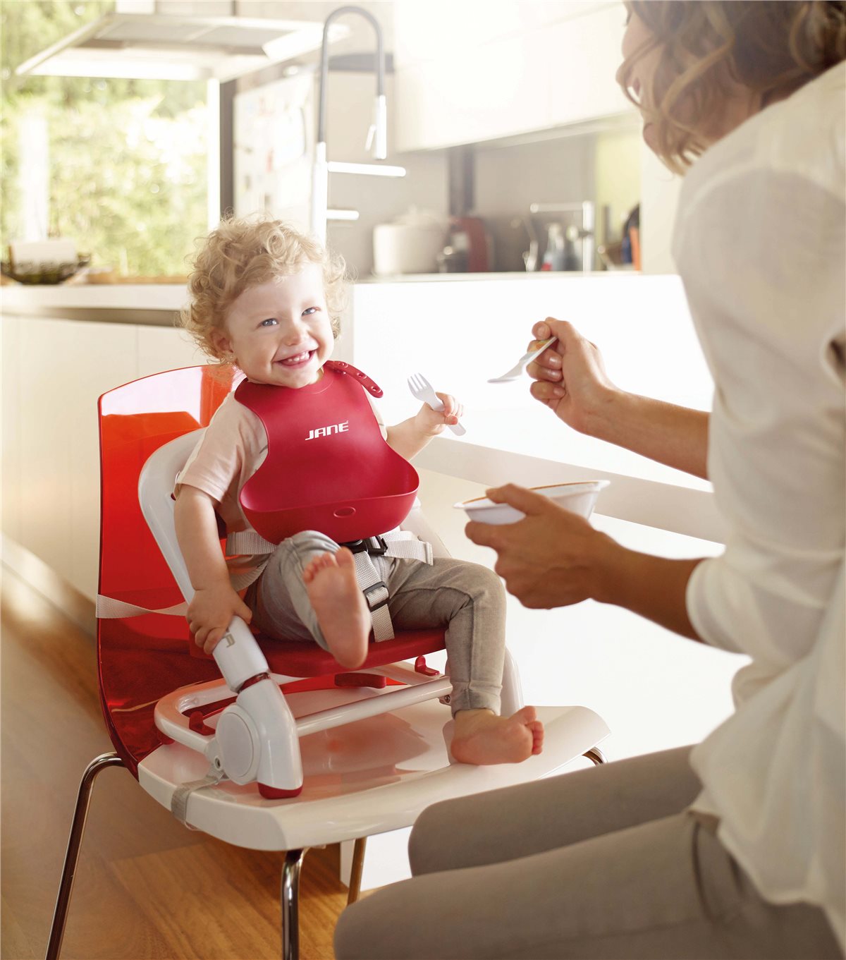 Jané Snap Roll-up Silicone Pelican Baby Bib