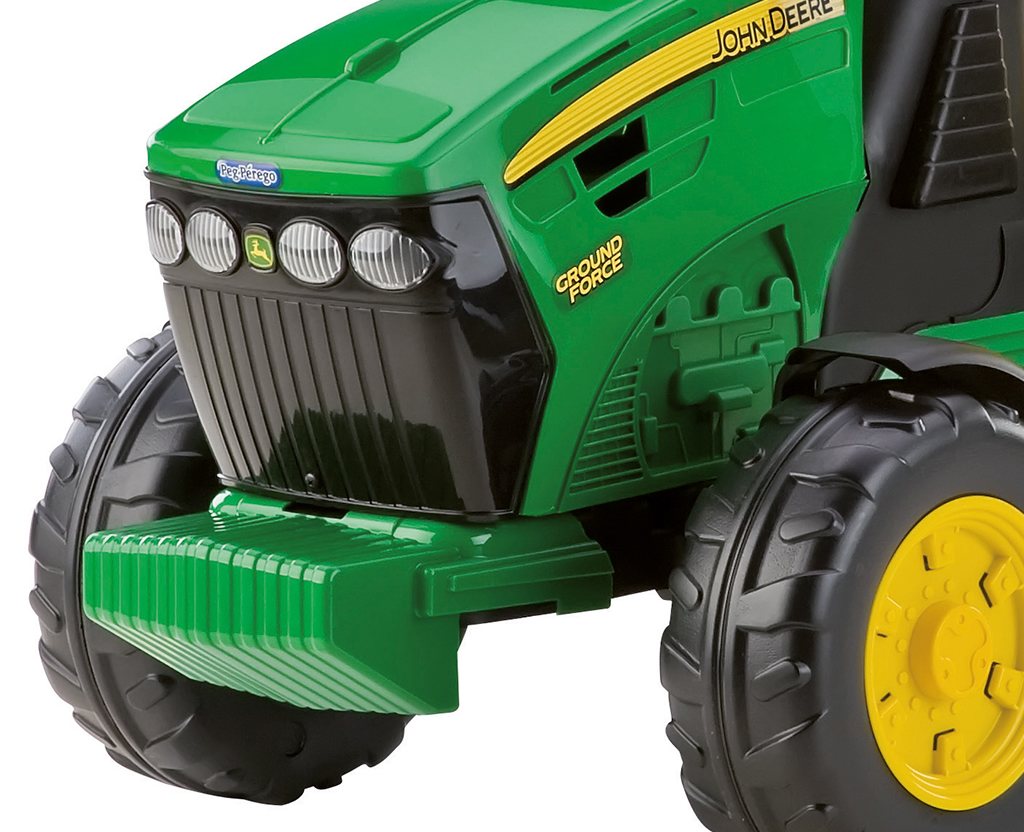 Peg Perego John Deere Ground Force 12V Tractor + Stake-side Trailer, 3+ years