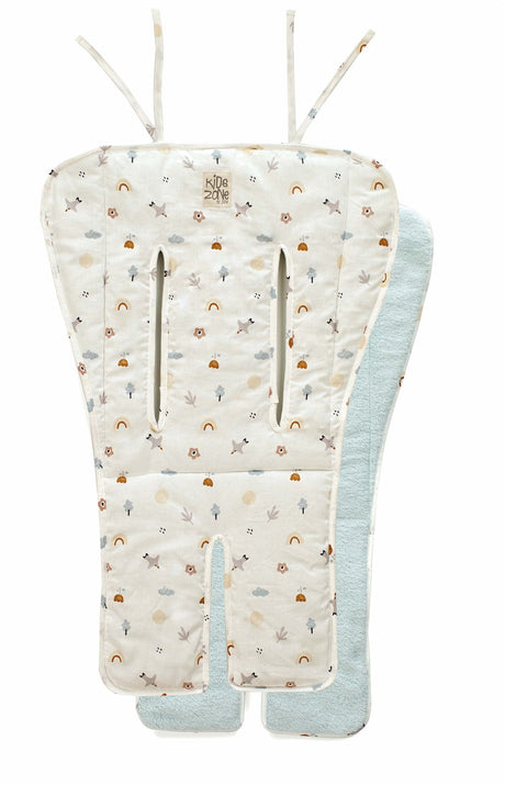 Flappy, Reversible 4in1 Seat Liner / Pad for Pushchairs, Carrycots, Rockers & Highchairs