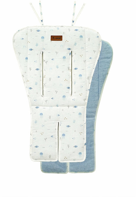 Flappy, Reversible 4in1 Seat Liner / Pad for Pushchairs, Carrycots, Rockers & Highchairs