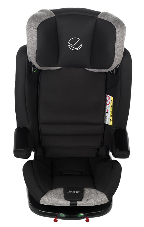 Jane Groowy + Nest i-Size Car Seat Combination 40-150cm, 0-12 Years, Matt Black