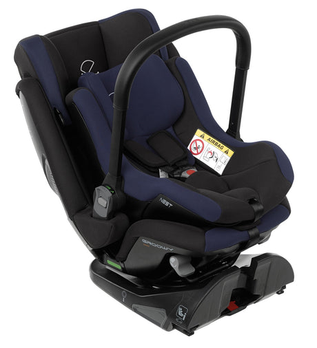 Jane Groowy + Nest i-Size Car Seat Combination 40-150cm, 0-12 Years, Matt Black
