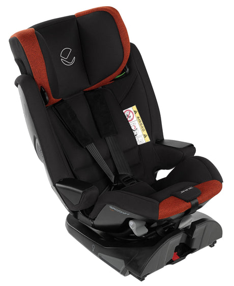 Jane Groowy + Nest i-Size Car Seat Combination 40-150cm, 0-12 Years, Matt Black
