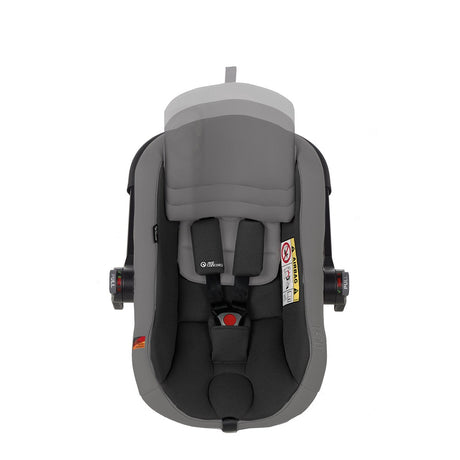 Jane Groowy + Nest i-Size Car Seat Combination 40-150cm, 0-12 Years, Matt Black