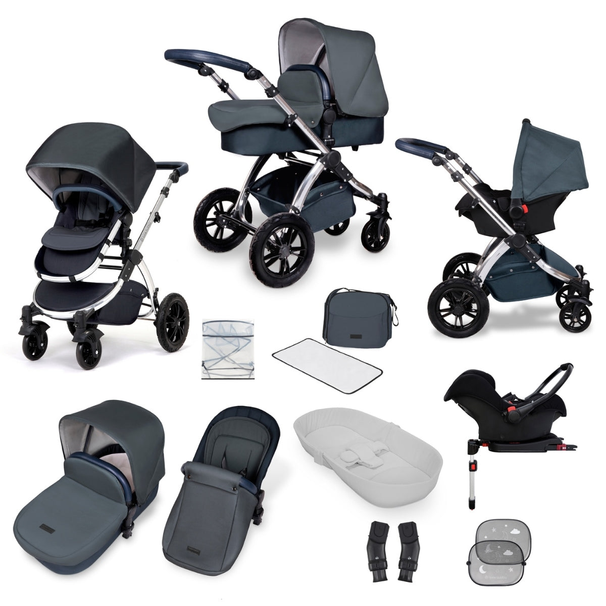 Ickle Bubba Stomp V4 All-in-One Travel System & Isofix Base