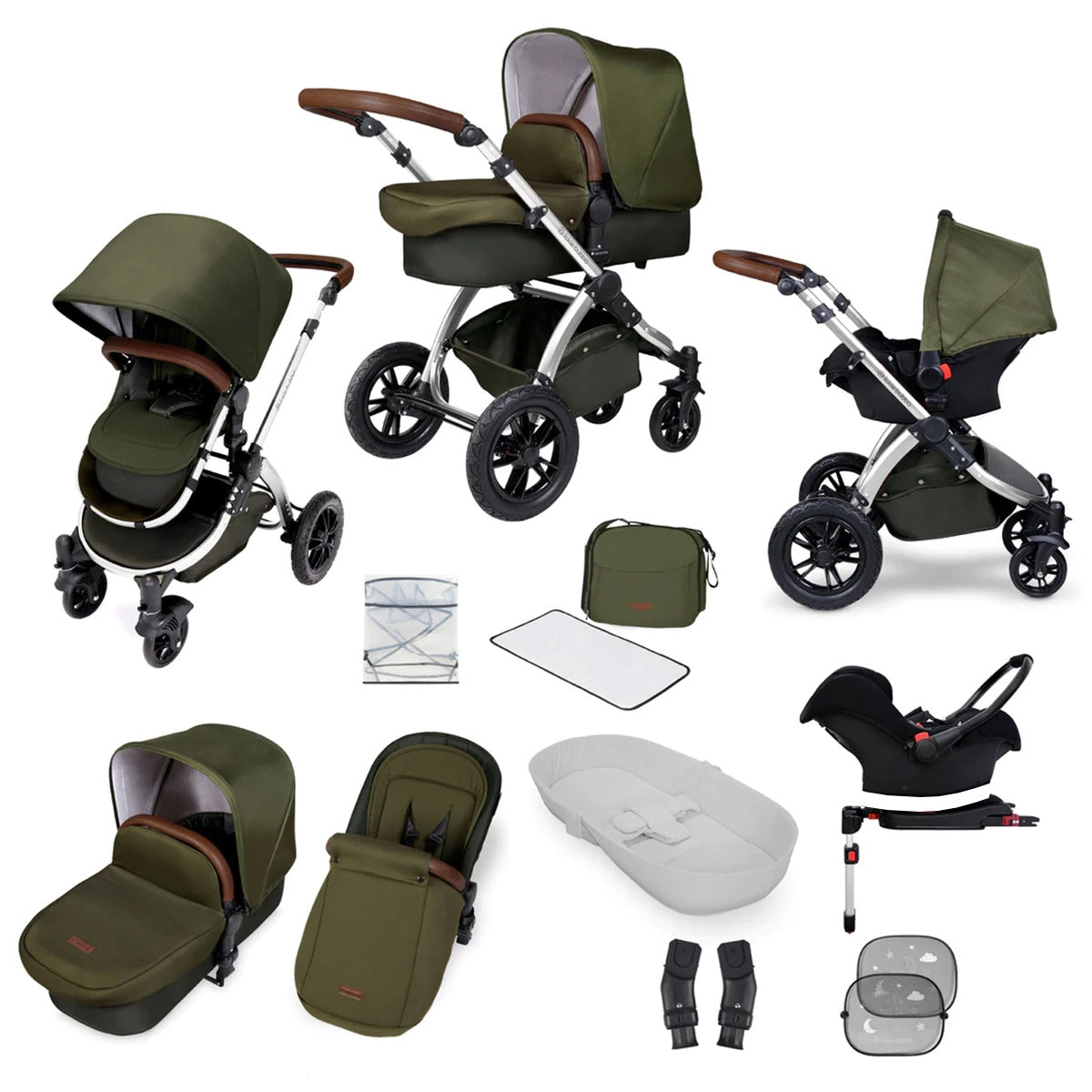 Ickle Bubba Stomp V4 All-in-One Travel System & Isofix Base