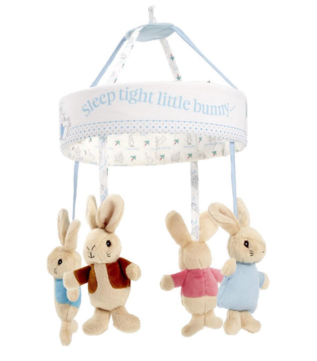 Rainbow Designs Peter & Flopsy Rabbit Musical Cot Mobile