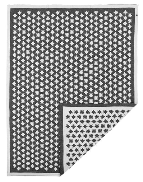 Noordi STAR Cotton Blanket Grey/White
