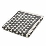 Noordi STAR Cotton baby Blanket 84 x 97 cm - Grey/White