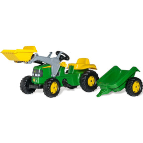 Rolly Toys rollyKid John Deere Front Loader Tractor and Trailer