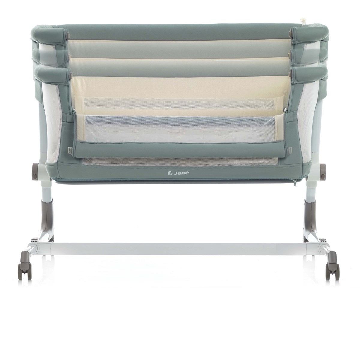 Jane Baby Side Crib + 4 Piece Bedding Set & Safety Mattress, Star