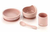 4-Piece LFGB Certified Silicone Dinner Set for Children