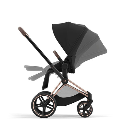 Cybex Priam Pram & Pushchair, Sepia Black on Rose Gold