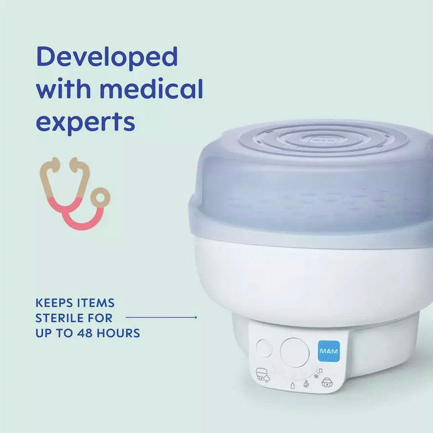 MAM Electric Steriliser & Express Bottle Warmer - Grey