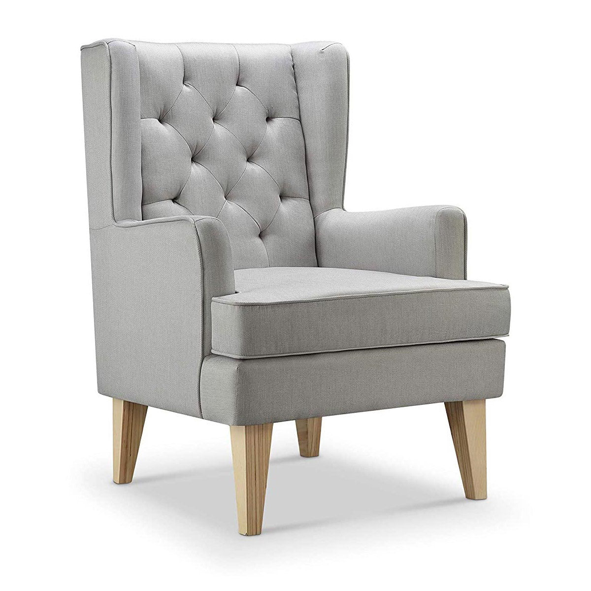 Johnston's Soothe Easy Deluxe Nursery Chair & Rocker – 2-in-1 Nursing & Feeding Chair, Grey