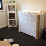 Cocoon Change Area Dresser, Dove Grey / Natural Wash
