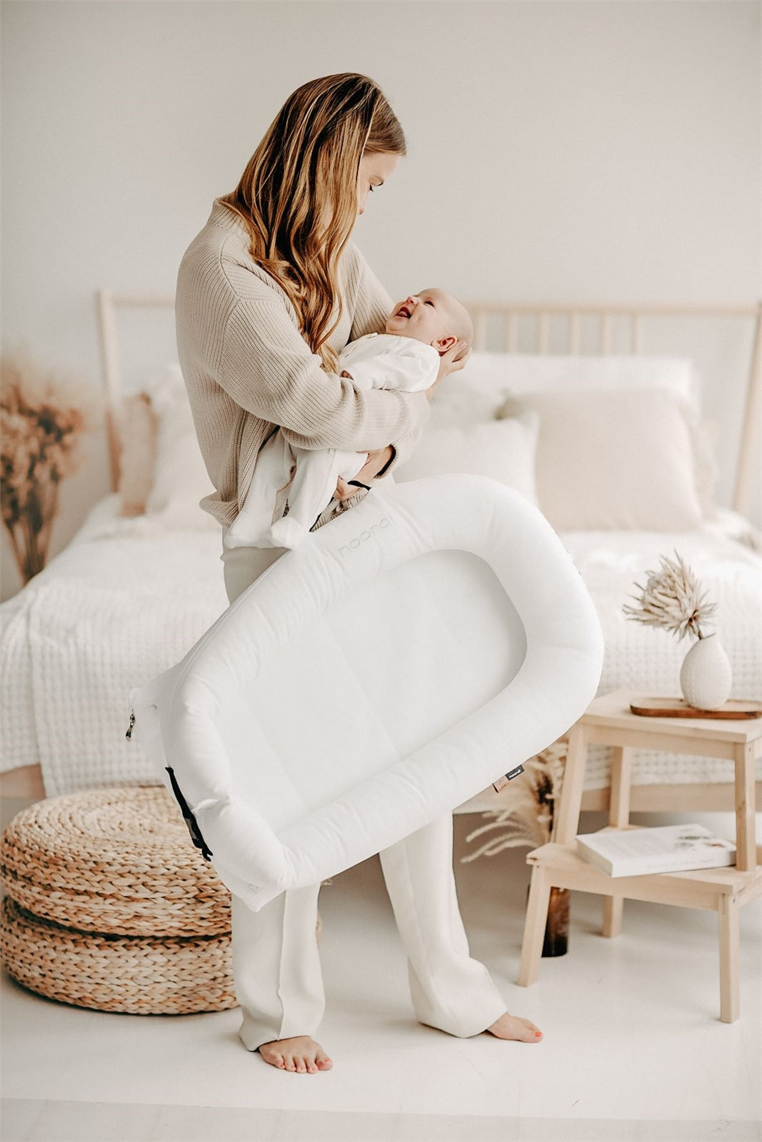 Noordi 2in1 Baby Nest & Maternity Pillow – Pregnancy to Baby Sleep Support