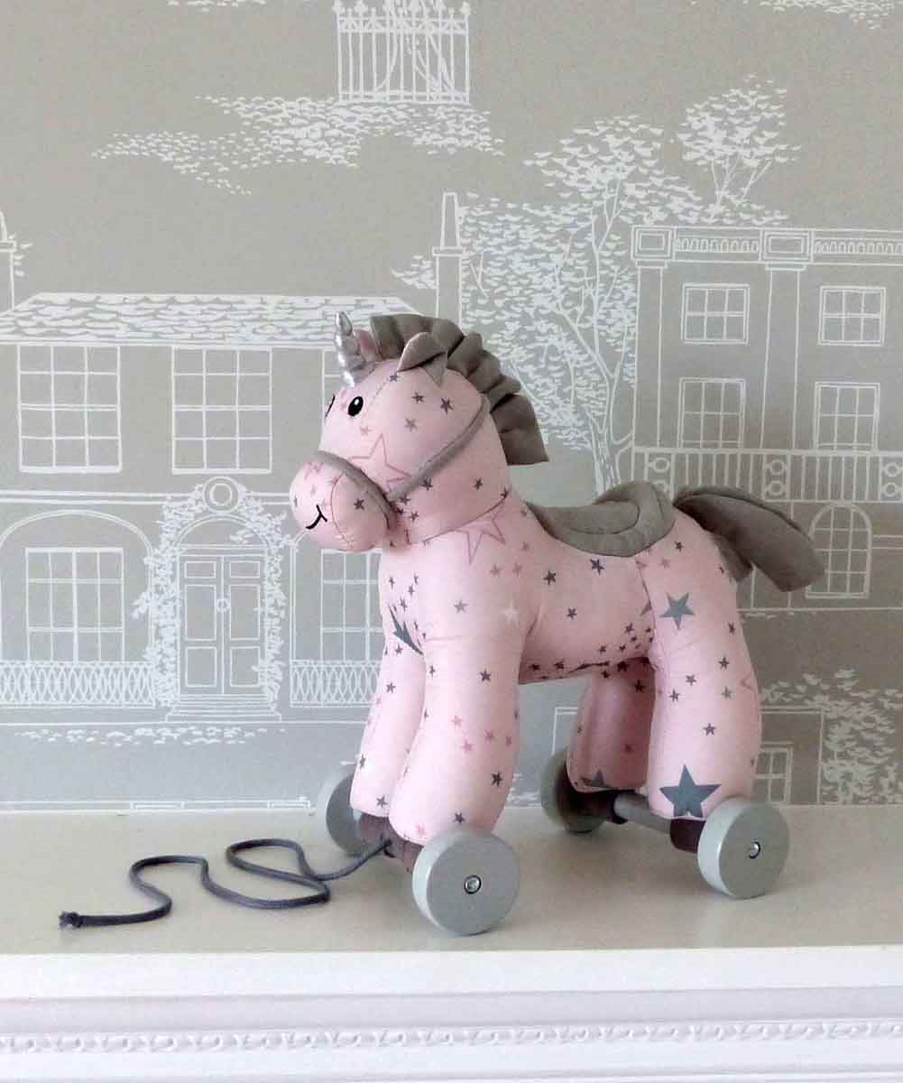 Little Bird Told Me Celeste Unicorn 2-in-1 Pull Along Toy