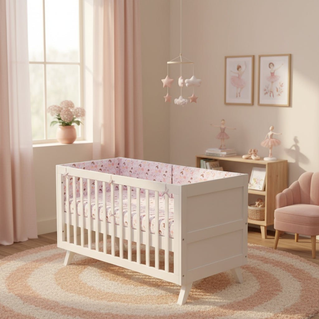 Fairy Organic Cotton Toddler 3 Piece All-in-One 4.0 Tog Quilt Bedding Set with Bumper