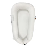 Noordi 2in1 Deluxe Baby Nest & Maternity Pillow with Silver-Ion Cotton, White