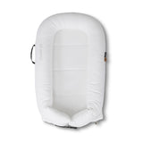 Noordi 2in1 Deluxe Baby Nest & Maternity Pillow with Silver-Ion Cotton, White