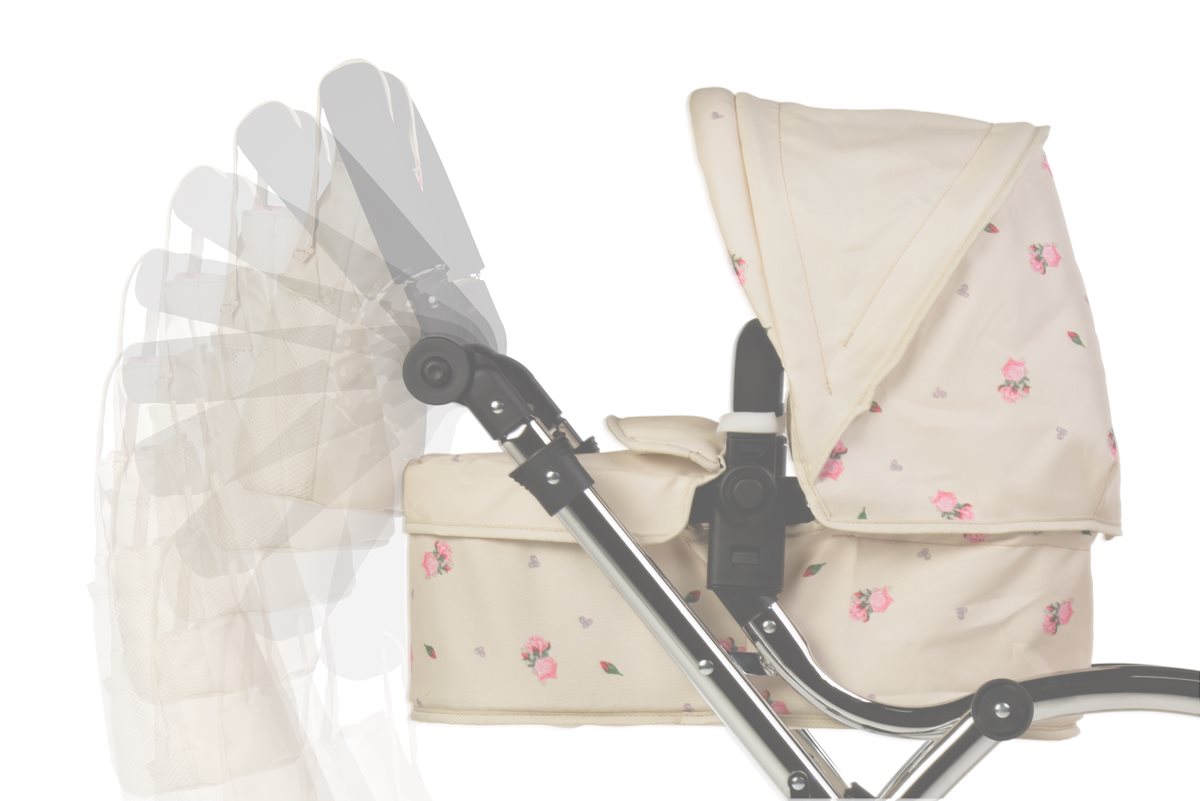 Roma Darcie Twin Dolls Pram Pink
