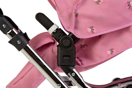 Roma Darcie Twin Dolls Pram Pink