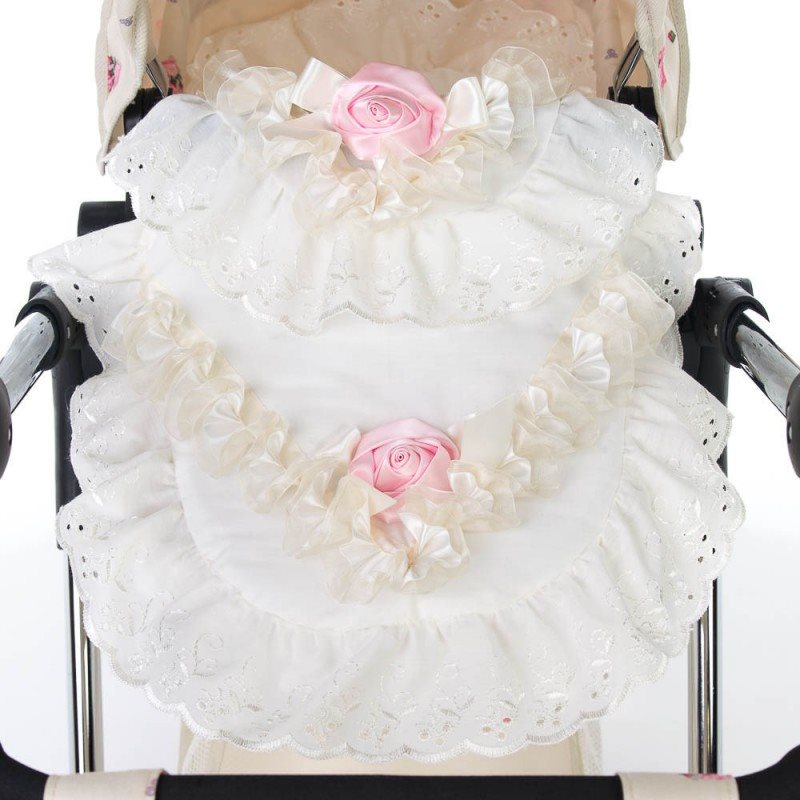 Dolls Pram 2 Piece Bedding Set
