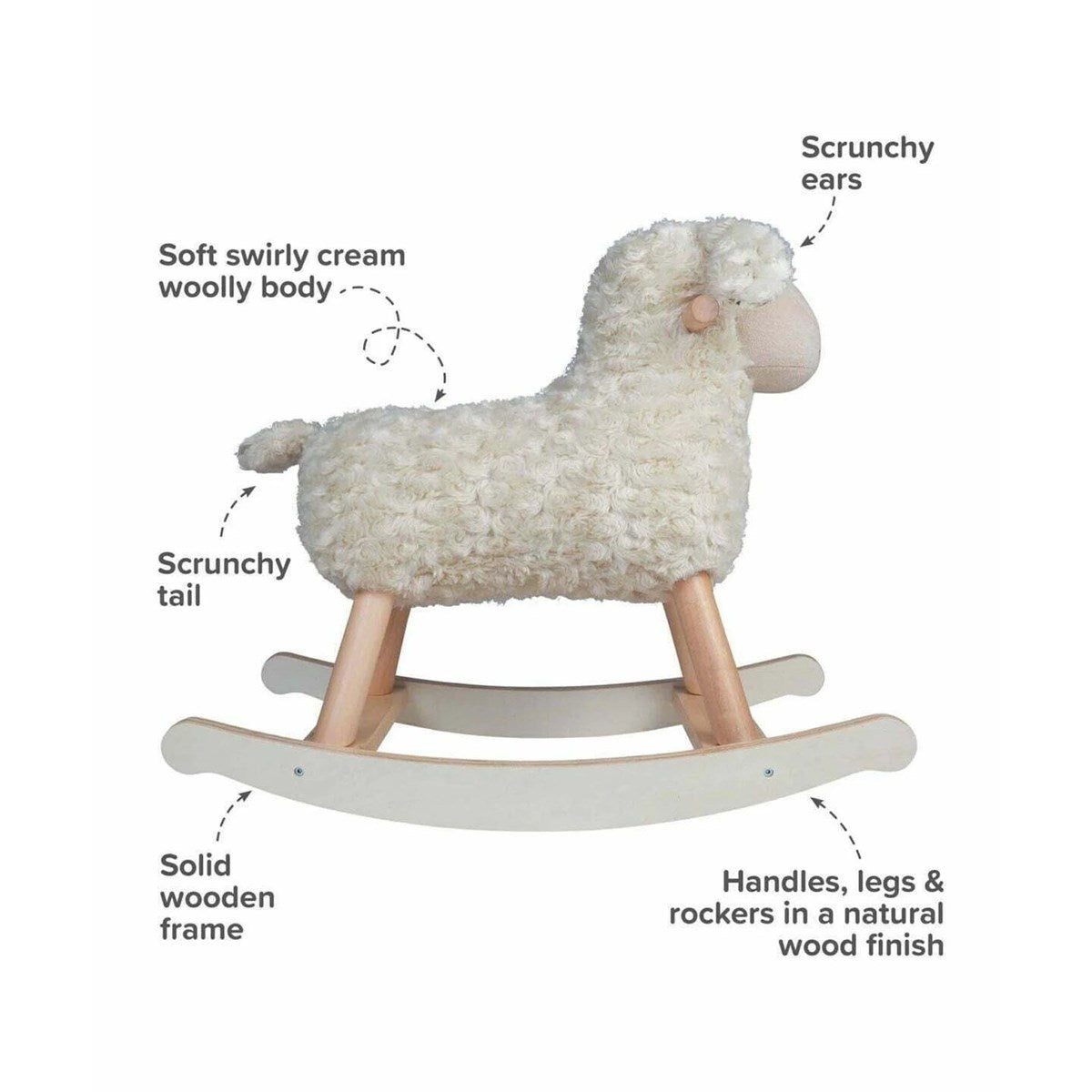 Little Bird Told Me Lambert Rocking Ride on Sheep