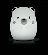 Jane Yum Bear Silicone Night Light – Multicolour Sensory Lamp for Babies