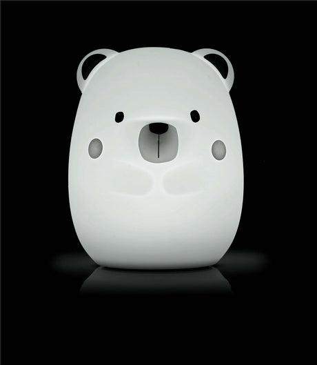 Jane Yum Bear Silicone Night Light – Multicolour Sensory Lamp for Babies