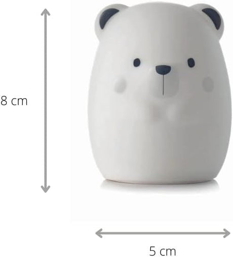 Jane Yum Bear Silicone Night Light – Multicolour Sensory Lamp for Babies