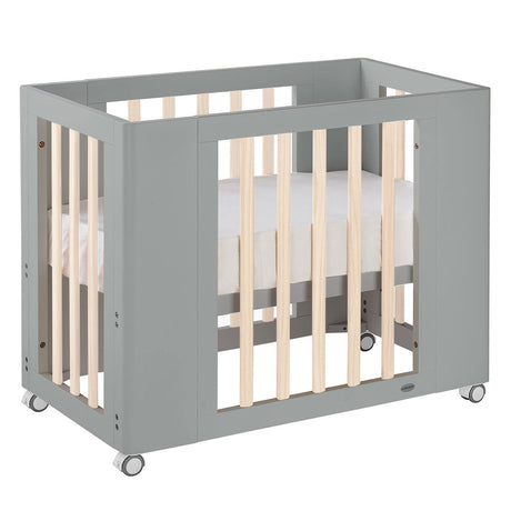 Cocoon Evoke 4-in-1 Cotbed + Change Area Dresser + Mattresses, Dove Grey / Natural Wash